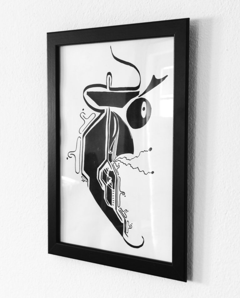 Permanent Marker auf Skizzenpapier